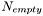 $ N_{empty}$